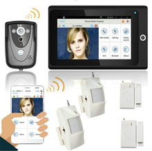 7 pulgadas Wifi Video timbre soporte 20CH inalámbrico 433Mhz RF Sensor alarma sistema Video puerta teléfono 2024 - compra barato