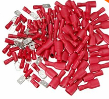 100pcs Male&Female Insulated Spade Quick Wire Crimp Connector Terminal 2024 - buy cheap