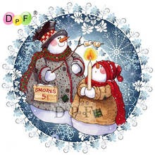 DPF diamond embroidery Snowman barbecue diamond painting cross stitch crafts diamond mosaic kit square rhinestone home decor 2024 - buy cheap