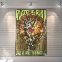 Cartel de música de Rock de Metal pesado Hippie, pancarta, estudio de música, decoración de pared, arte colgante, tela impermeable, banderas de tela de poliéster 2024 - compra barato