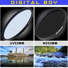 Digital Boy 55mm ND2-400 Filter + 55 mm UV Filter Kit for Sony Alpha A390 A33 A55 A35 A65 A77 A57 A37 A99 Camera 2024 - buy cheap