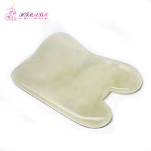 HIMABM 1 Pcs natural light green jade Guasha board facial treatment scraping tool for body massage health care 2024 - buy cheap