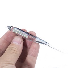 Iscas cannibalas artificiais e macias para pesca, iscas de pesca, em silicone, 6 fábricas, 2.6g, 9cm 2024 - compre barato