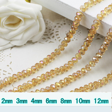 5040 AAA высокое качество золотые тени AB цвета свободные стеклянные Rondelle beads.2мм 3 мм 4 мм, 6 мм, 8 мм 10 мм, 12 мм Бесплатная доставка! 2024 - купить недорого