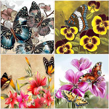 Beautiful Butterfly Kit Embroidery 5D Diamond Painting Full Square  Drill Home Decoration Mosaic Animal Cross Stitch wallpaper 2024 - buy cheap