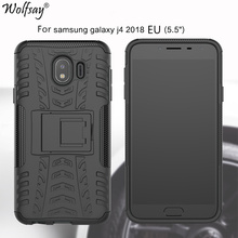 SFor-funda de silicona para Samsung Galaxy J4 2018, carcasa resistente con soporte, para Samsung J4 2018, Galaxy J4 2018 2024 - compra barato