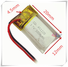 XHR-2P-bateria de polímero de lítio de 2.54 v, 3.7v e 451220 mah, bluetooth, headset, teclado e mouse 2024 - compre barato