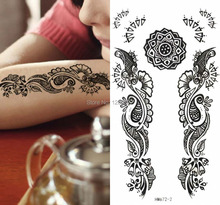 3 folhas impermeável adesivos tatuagem tatuagem de Henna tatuagem temporária art festa ano temporaria 2024 - compre barato