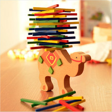 Baby Toys Educational Elephant/Camel Balancing Blocks Wooden Toy Wood Balance Game Montessori Blocks Gift For Child 2024 - buy cheap