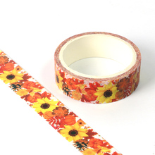 1pcs Creative Sunflower Washi Tape Adhesive Paper Tape School Office Supplies DIY Scrapbooking Decorative Sticker Tape 5m 2024 - buy cheap