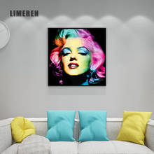 Nordic Marilyn Monroe Pop Art Canvas Painting Abstract Wall Decor Prints Picture For Living Room Home Decoractive Art Unframed 2024 - buy cheap