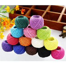 colorful hemp rope decoration DIY handmade material string craft accessories 10rolls/lot 2024 - buy cheap