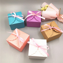 100Pcs/Lot Colourful Gift Box Kraft Paper Storage Boxes For Wedding Jewellery Candy Food Chocolate Party Packing Boxes 2024 - buy cheap