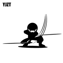 YJZT 16.4*9.5CM Cool Popular Japanese Ninja Warrior Covering The Body Fashion Car Sticker Decal Black/Silver Vinyl C20-1693 2024 - buy cheap