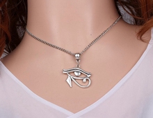 Collar con colgante de Ojo de Horus egipcio para mujer, gargantilla de plata Vintage, cadena de diseño, accesorios de regalo de joyería 2024 - compra barato