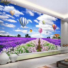 beibehang Blue sky hot air balloon mural papel de parede 3d room wallpaper for walls 3 d TV setting photo wall mural wall paper 2024 - buy cheap