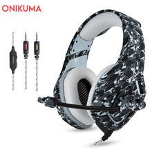 ONIKUMA-auriculares K1 con cable de 3,5mm para videojuegos, audífonos estéreo con micrófono para PS4, Xbox, ordenador 2024 - compra barato