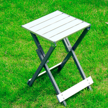 2016 New Household  portable counter stools fishing stool beach leisure park barbecue small stool  aluminum metal folding chairs 2024 - buy cheap