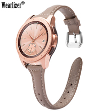Genuine Leather Watch Band for Samsung Galaxy Watch 46mm Bracelet Wristband Metal Buckle Strap for Samsung Gear S3 Frontier 42mm 2024 - buy cheap