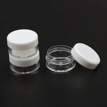 100pcs Round Base 5g Gram Clear Plastic Jar With Lid Cosmetic Jars White Black Cream Jar Cosmetic Container,Sample Jar Packaging 2024 - buy cheap