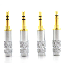 Hi-end 4 Uds oro plateado estéreo 3,5mm 3 Reparación de postes auriculares conector de audio 2024 - compra barato