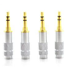 Hi-end 4pcs Gold plated Stereo 3.5mm 3 Pole Repair Headphone Audio Jack Plug 2024 - buy cheap