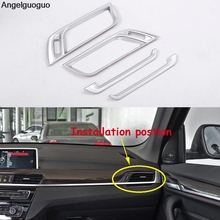 Angelguoguo Car  Air Conditioner Outlet Frame Decorative Cover Trim  Interior Accessories for BMW X1 F48 2016-2017 2024 - buy cheap