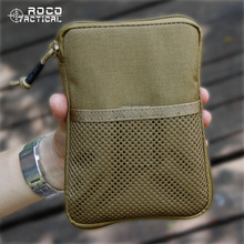 Rocotático exército ventilador esportes bolsa de cintura para 6 "telefone móvel zíper duplo caminhadas edc bolsa de cintura tática 2024 - compre barato