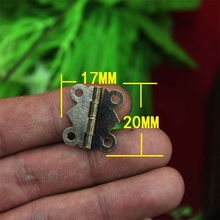 100pcs 17*20MM  Antique Butterfly Hinge  Wooden gift box  Gadgets  180 degree flat hinge  Butterfly Hinge  Wholesale 2024 - buy cheap