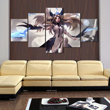 5 Piece League of Legends Game Character Irelia IG Skin Wall Picture Art Work Wall Sticker Canvas Painting Wall Art Home Decor 2024 - buy cheap