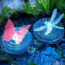 Cor-mudando led jardim luz solar ao ar livre à prova ddragonágua libélula/borboleta solar led para jardim decoração caminho gramado lâmpada 2024 - compre barato