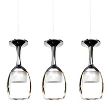 Акриловое стекло для вина, современный светодиодный подвесной светильник для столовой, Подвесная лампа, домашнее освещение, Lamparas 2024 - купить недорого