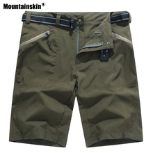 Mountainskin мужские летние быстросохнущие походные шорты, спортивная одежда, дышащая походная одежда для кемпинга, рыбалки, бега, мужские короткие брюки VA503 2024 - купить недорого