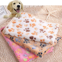 Ручная стирка, одеяло для домашних животных, коврики для кошек и собак, дышащее мягкое теплое одеяло в виде лапы для сна, теплое дорожное одеяло для сна для собак, кошек, щенков 2024 - купить недорого