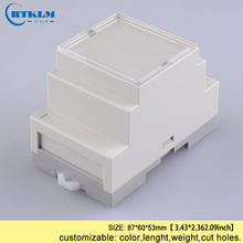 5PCS PLC BOX pcb circuit board design outlet box din rail plastic enclosure Desktop shell abs plastic project case 87*60*53mm 2024 - buy cheap