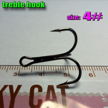 Free shipping Treble Fishing Hooks size4# number: 500pcs /lot  direct factory  high carbon steel 2024 - buy cheap