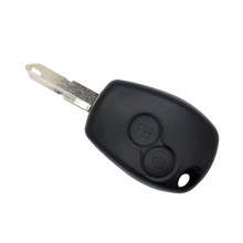 Необработанный раскладной чехол для автомобильного ключа Сменный Чехол 2 кнопки для Renault Duster Logan Fluence Clio Kangoo Sandero 2024 - купить недорого