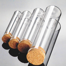 10PCS Cork transparent glass sealed bottle food jar storage jar 18*80mm 2024 - buy cheap