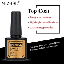 MIZHSE 10ml  Reinforce Top Coat Protect Nails UV Nail Varnish Polish Soak Off Nail Primer Top Coat Nail Art UV Gel Lak 2024 - buy cheap
