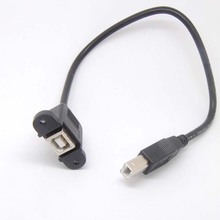 Escáner USB 2,0 hembra a impresora, Cable macho B, bloqueo de tornillo de plomo tipo 30cm con tornillo 2x 2024 - compra barato