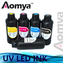 Aomya мл X 8 цветов, УФ светодиодные чернила для УФ планшетного принтера, используемые для стекла/металла/ПВХ/дерева/чехлов для телефонов, объемные чернила 2024 - купить недорого