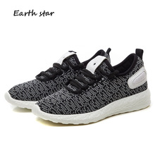 EARTH STAR 2018 Autumn Casual White Shoes Women Brand Sneakers Lady Fashion chaussure Breathable Female footware All Match Flats 2024 - buy cheap