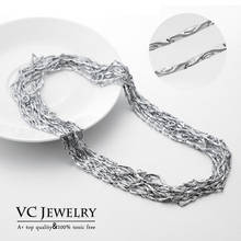Оптовая продажа, 10 шт./лот Vocheng, сменные ювелирные аксессуары «сделай сам» для ювелирных изделий, серебряная цепочка, ожерелье VC-001 * 10, бесплатная доставка 2024 - купить недорого