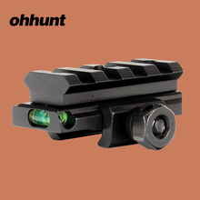 ohhunt Hunting Riflescope Mounts Red Dot Riser Adapter Picatinny Rail Base with Bubble Level for Tactical AR-15 M16 Rifle 2024 - buy cheap