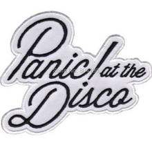 3.5" PANIC AT THE DISCO Heavy Metal Music PUNK Rock Band LOGO Embroidered IRON ON Patch Applique Cap Hat 2024 - buy cheap