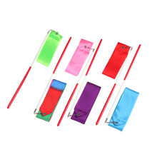 2M Colorful Gym Ribbons Dance Ribbon Rhythmic Art Gymnastic Ballet Streamer Twirling Rod Stick For Gym Training 2024 - buy cheap