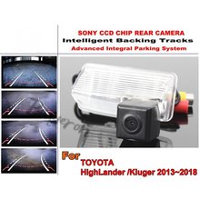 For TOYOTA HighLander MK3 /Kluger XU50 2013~2018 Smart Tracks Chip Camera HD CCD Intelligent Dynamic Rear View Camera 2024 - buy cheap