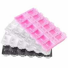 12 Slots Nail Art Empty Acrylic Storage Box Rhinestone Decoration Beads Accessories Container Packaging Display Case Organizer 2024 - buy cheap