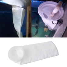 Bolsa de malla de filtro de PP para tanque de peces de acuario, accesorio de repuesto de Micron de fieltro de red de sumidero ligero, blanco 2024 - compra barato