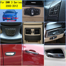 Adesivo de fibra de carbono para decoração de interiores de carro bmw 3 séries e90 acessórios de decoração 2005-2012 2024 - compre barato